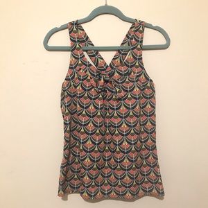 2 for $10 BUNDLE SALE Coral blue and green Banana Republic Top size XS